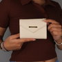 Zoozie Bags Cartera y Tarjetero de Piel Beige